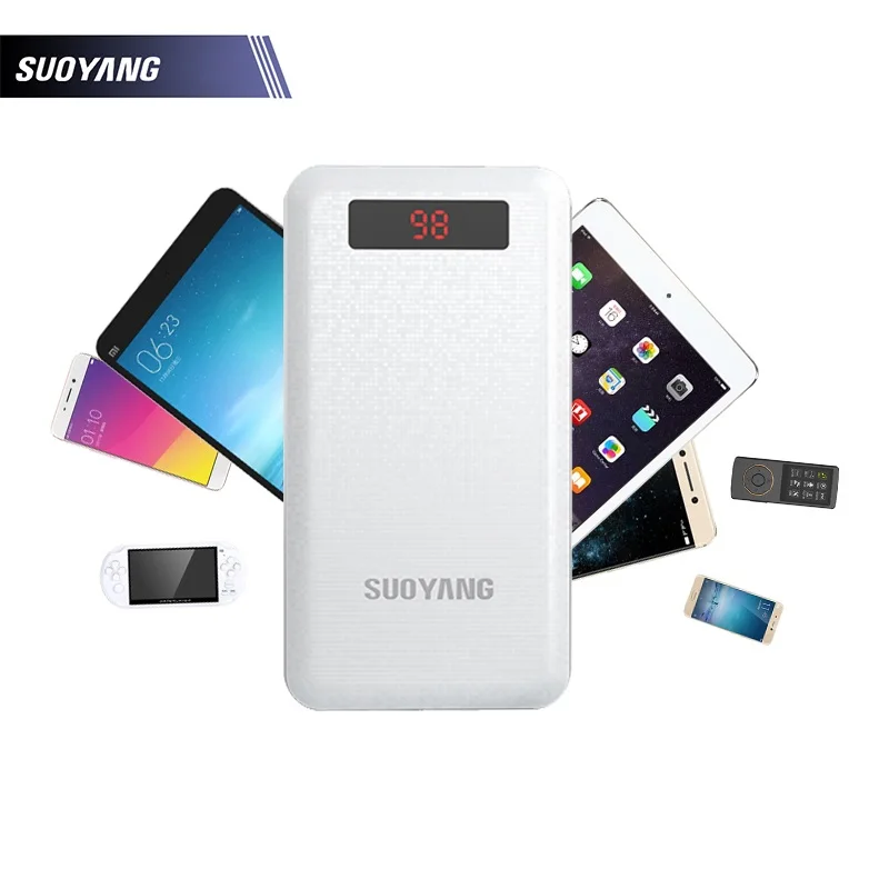 bilder für Suoyang energienbank 20000 mah 10000 mah mi externe batterie bank tragbares ladegerät power 18650 für iphone xiaomi android handys bilder für Suoyang energienbank 20000 mah 10000 mah mi externe batterie bank tragbares ladegerät power 18650 für iphone xiaomi android handys