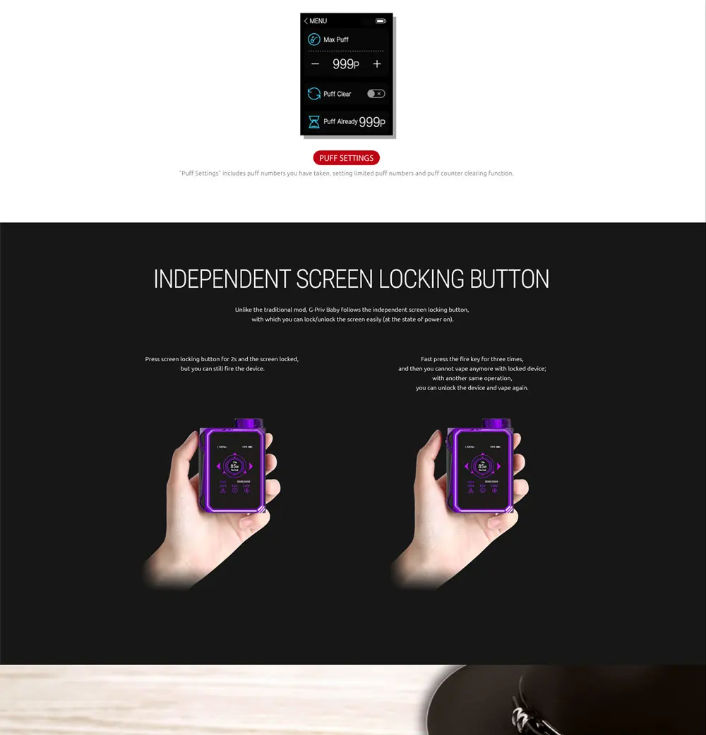 G-Priv-Baby-Luxe-Edition---SMOK<ALIMT >&reg;</ALIMT>-Innovation-keeps_08