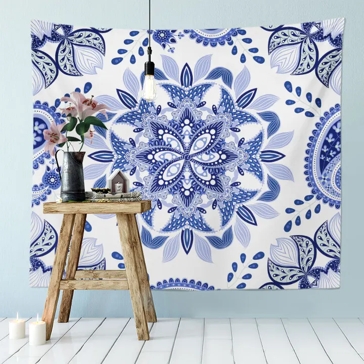 

Tribal Ethnic Classic Design National Bohemia Style Pattern Multifunctional Fabrics Print Door Curtain Bedspread Large Tapestry