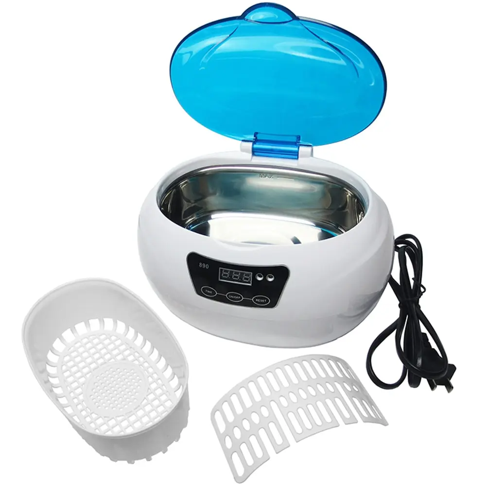 

JP-890 600ml Ultrasonic Cleaner 35W 40KHz Ultrasonic Washing Bath Timer Coins Money Jewelry Cleaner Pedicure Nail Art Tools