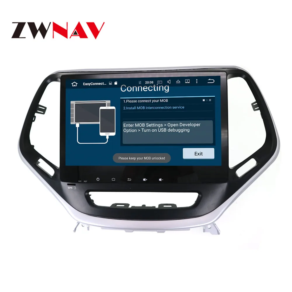 Flash Deal Android 8.0 4+32G Car No DVD Player GPS navigation For JEEP Cherokee 2014 - 2018 headunit multimedia player tape recorder 3