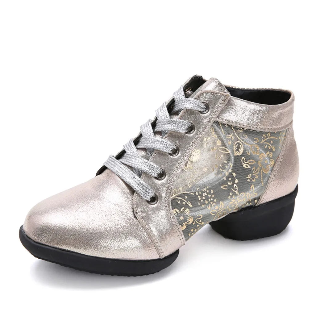 

KANCOOLD Mesh Jazz Shoes Woman Ladies Modern Rumba Waltz Prom Dance Sneakers Breathable Latin Salsa Dancing Shoes Size 34-42