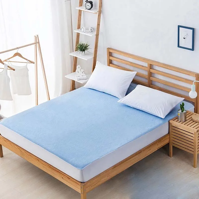 

Hot Beautiful Bed Bedding Mattress Cover Dustproof Waterproof Cotton Protector Soft Comfortable For Home @LS AU03