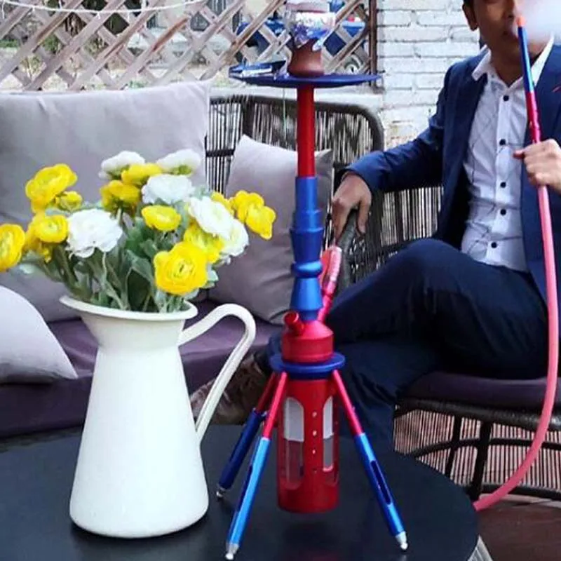 Rocket Алюминий кальян комплект Высокая класс королевская Led Аксессуары для кальяна
