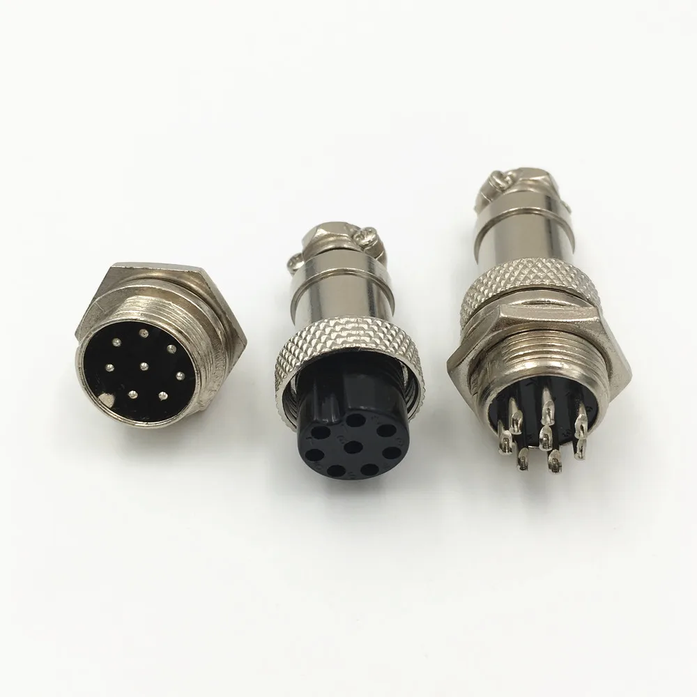 1 компл. GX16 XLR 16 мм 2 3 4 5 6 7 8 9 10 Pin гнездовой штекер мужской шасси Монтажная розетка авиационный разъем высокое качество