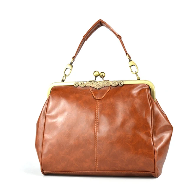Hot Spanish vintage Style PU Leather Tote women bag new purse and Handbag Retro female Shoulder