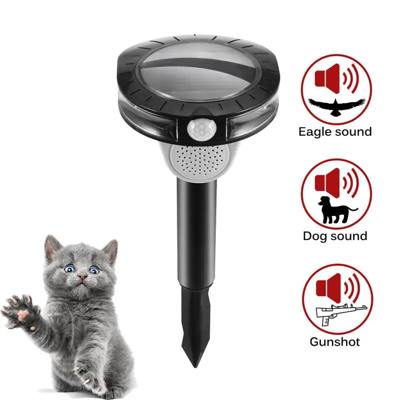 

2019 new Solar Energy Ultrasonic Pest Repellers Dog Cat Bird Boar Mouse Animal Repeller Outdoor Machine Home Garden