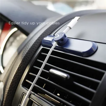 

Magnetic Cable Clip Data Cable Organizer Usb Charger Cable Holder Car Styling For DACIA logan duster sandero lodgy sandero