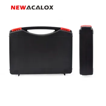 

NEWACALOX Portable Plastic Storage Case with Sponge Mats Protecting Tools Multi-function Repair Tool Box for Hardware Tools
