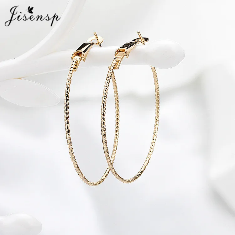 

Jisensp Simple Design Hollow Round Earrings Fashion Jewelry for Women Vintage Geometric Round Earrings CHEAP Jewelry Gift bijoux