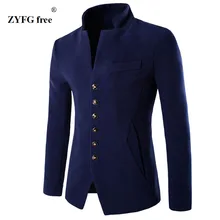 Мужской бархатный блейзер, модный приталенный пиджак, 3 цвета, пальто на одной пуговице, повседневный стиль, Осень-зима, верхняя одежда, костюмы