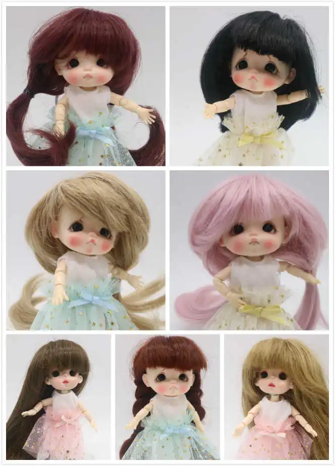 OB11 кукла на заказ 1/8 BJD куклы мини продажа парика и яйцо|Куклы| |