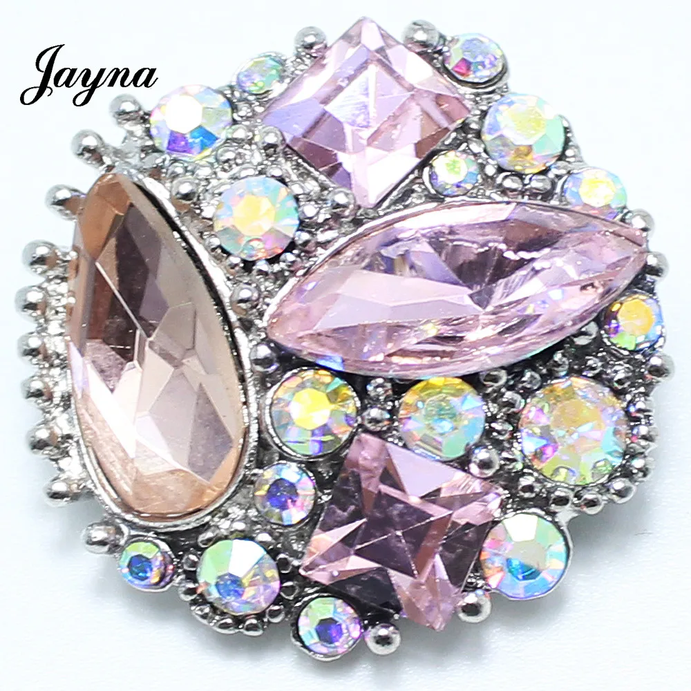 

Jaynalee Snap Bracelet&Bangles Ginger 18mm Metal Snap Charm Rhinestone Styles Snaps Jewelry GS1208143