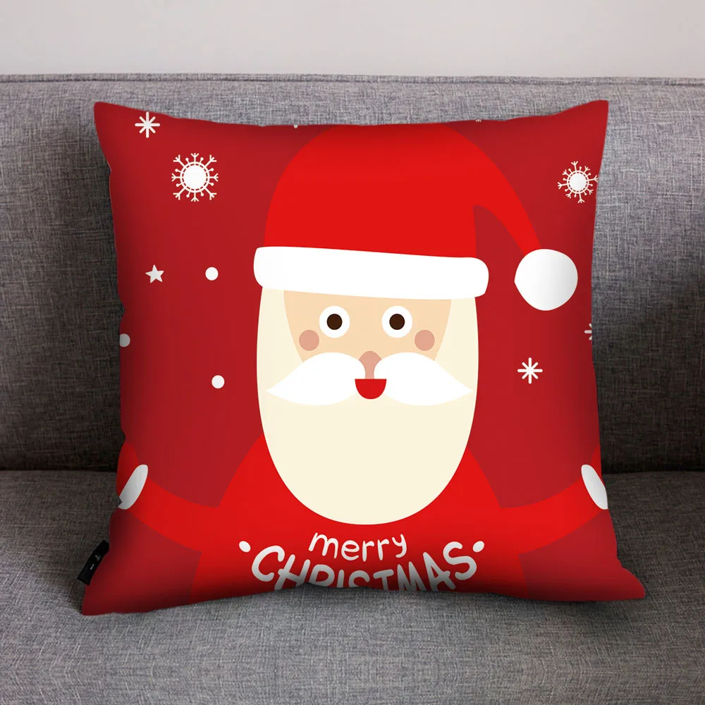 Украшения для дома, чехол для подушки с рождественским принтом, Рождественский Декор Noel kerst, Новогоднее украшение