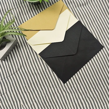 

FangNymph Retro Simple Paper Postcard Envelope 20Pcs/Pack The Envelopes For Invitations Kraft Paper Sobres Blank