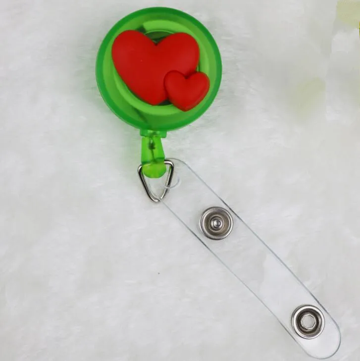 1pcs Cartoon Animals Retractable Badge Reel Student Nurse Horizontal type Exhibition ID Name Card Badge Holder Office Supplies