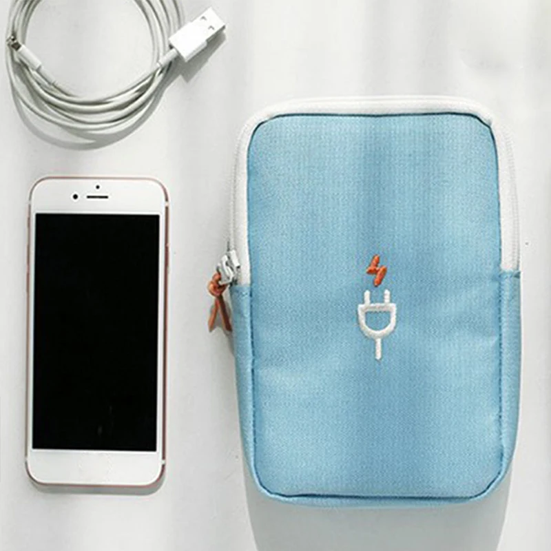 

new Oxford Mini Earphone Data Cable USB Travel Portable Case Organizer Pouch Storage Bags for earphone for coins