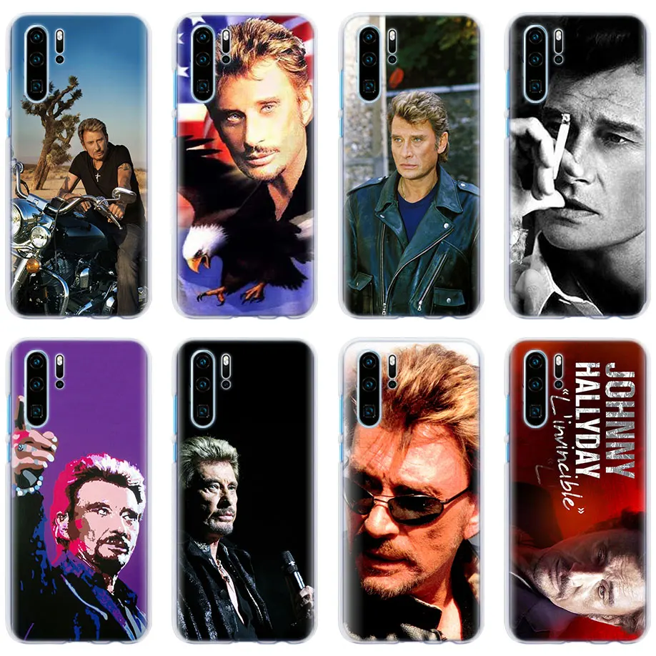 

Johnny Hallyday Phone Cases for Huawei P30 P30 Pro P10 P20 Lite Nova 4e P Smart Plus View 20 Hard Back case Coque