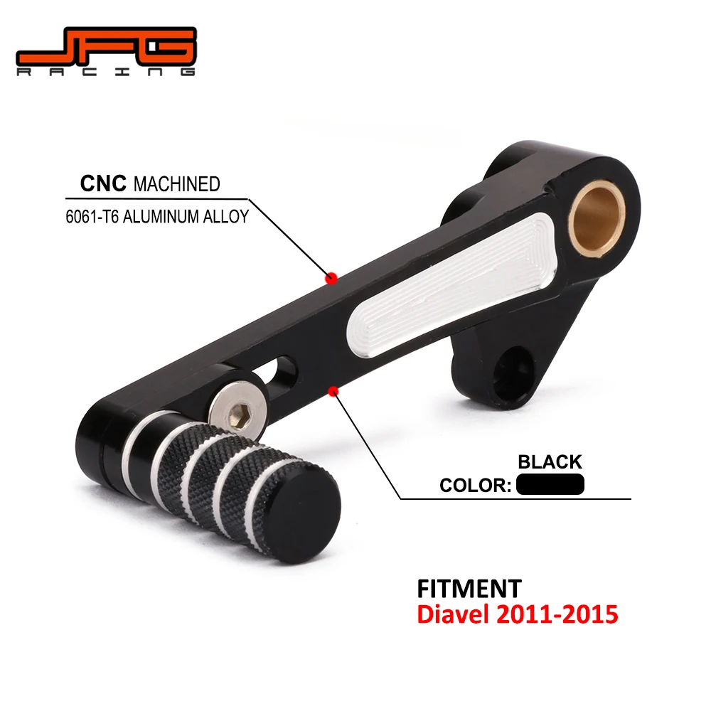 Motorbike Aluminum CNC Black Gear Shift Shifter Lever For Ducati Diavel 2011 2012 2013 2014 2015 Motorcycle