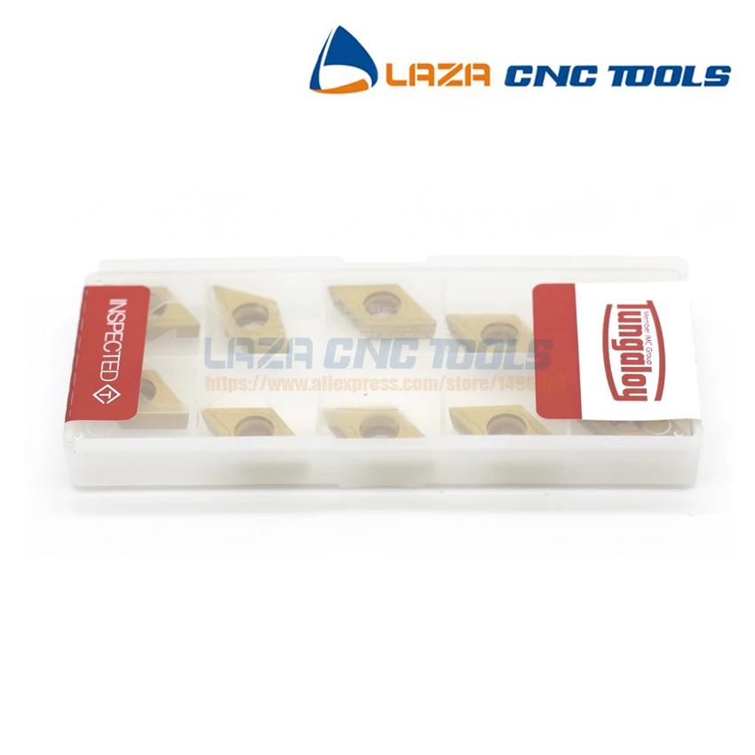DCMT11T304-PS DCMT11T308-PS T9025 * 10 шт вольфрамовые токарные наконечники Токарные Вставки для