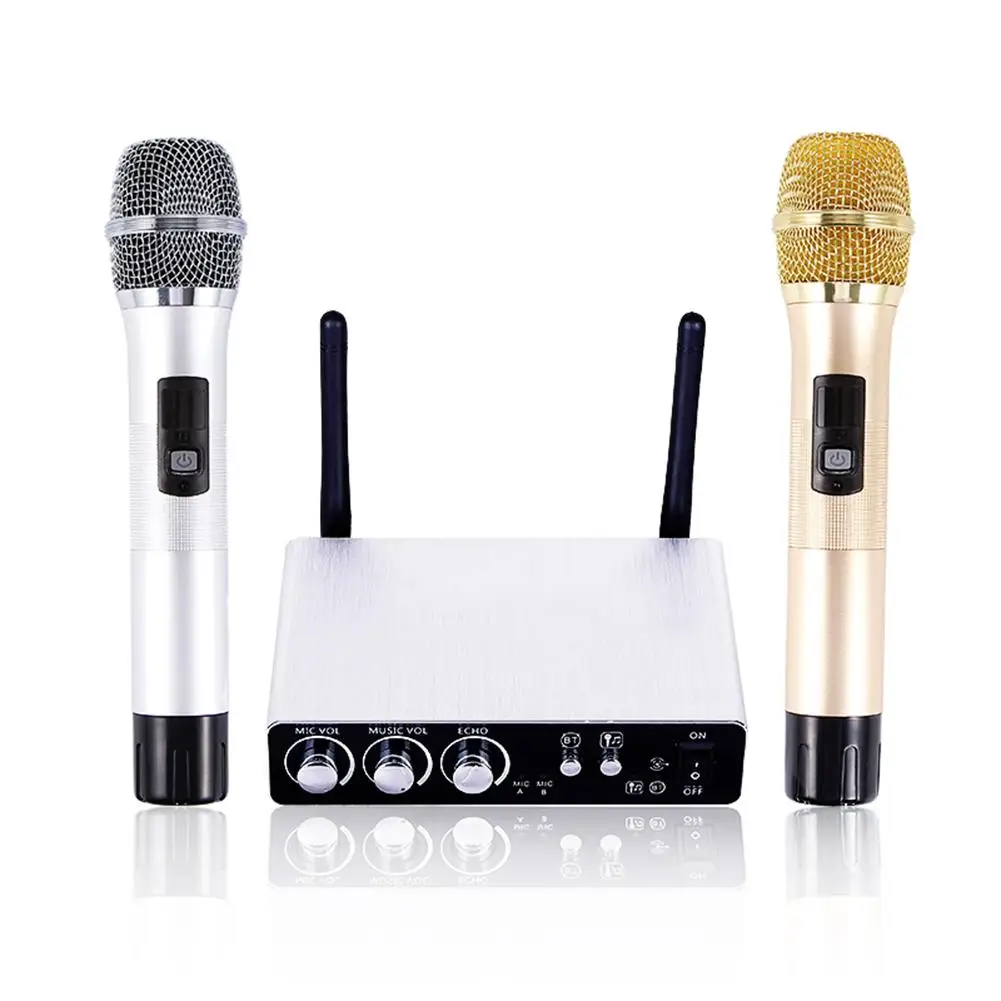 

Adjustable Echo Volume Digital Low Distortion K28 Dual Channel Wireless Microphone Professional Stage Wireless Microphone System