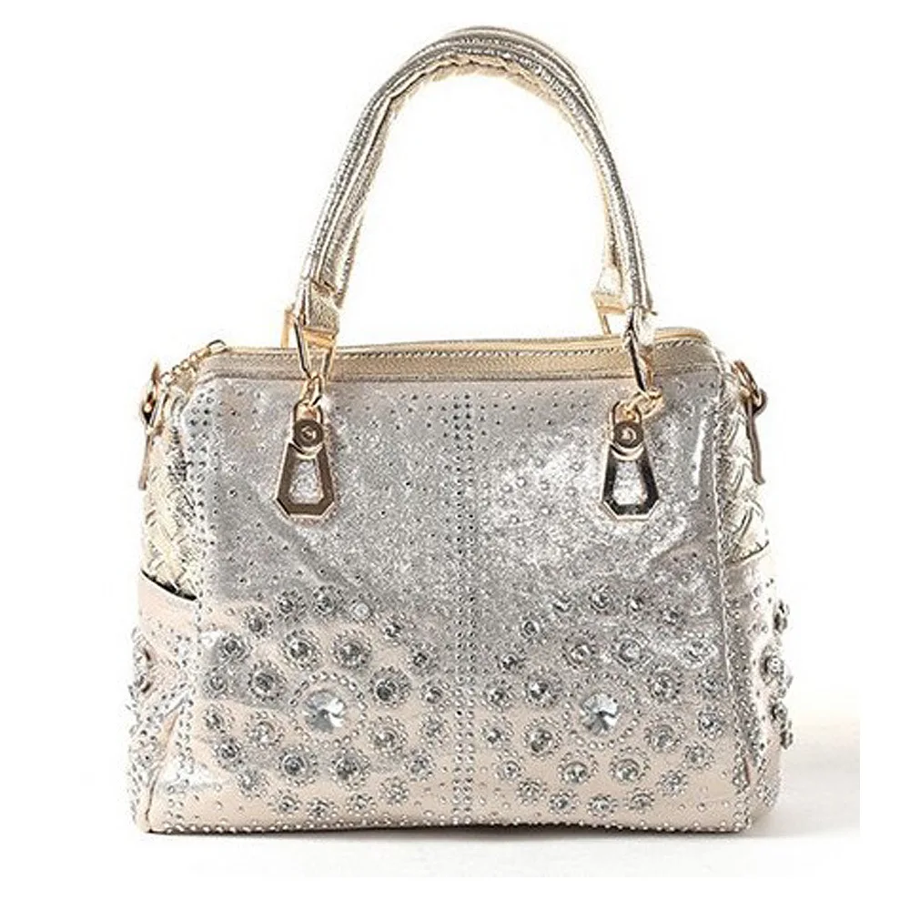 

2017 new canvas cross section square woven bag all-match Fashion Ladies Handbag Shoulder Messenger Bag