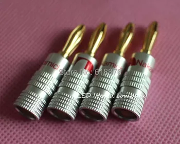 

10pcs Nakamichi Gold Plate Audio Banana Speaker Plug 4MM 24k Gold