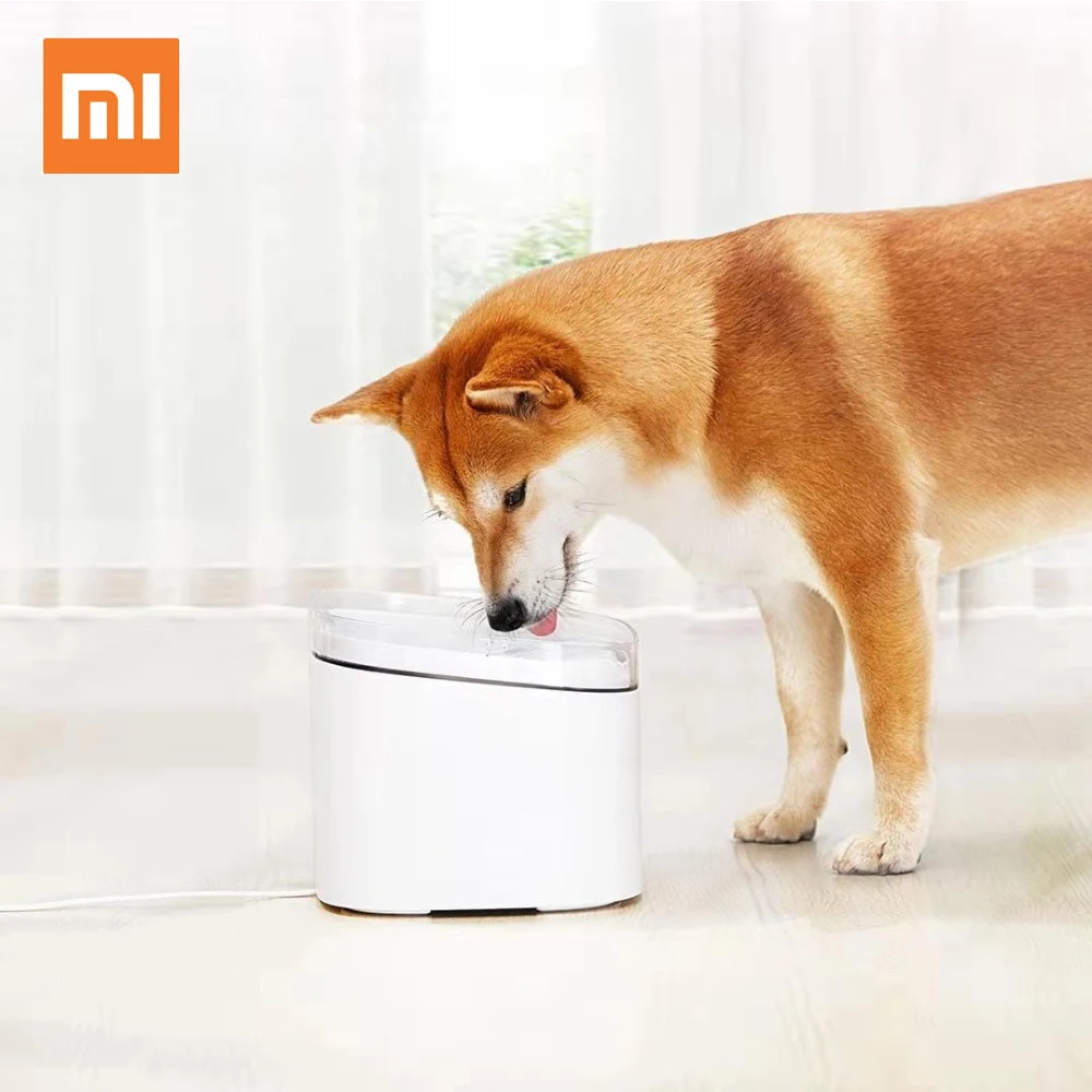 Xiaomi котенок Щенок Pet диспенсер для воды кошка живой фонтан Электрический ПЭТ