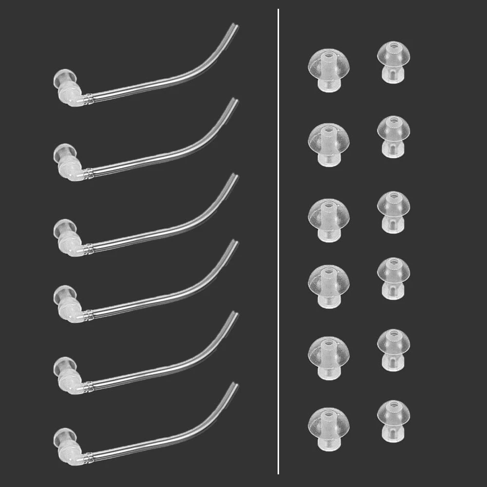 18 шт Ушная вилка+ 6 Трубок Siemens Resound BTE слуховые аппараты ушные купола(s m l