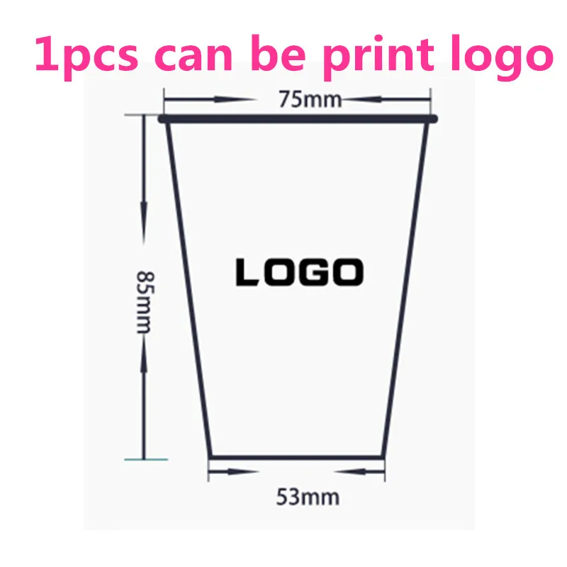 Креативный индивидуальный логотип и шаблон бумажный стаканчик 9 унций 250 мл одноразовый кофе сок вода молоко чай напиток чашка