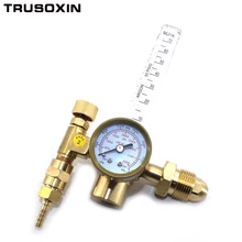 CO2 Argon Pressure Reducer Flow Meter Control Valve Regulator Reduced Pressure Gas Flowmeter Welding Flowmeter Weld Gauge