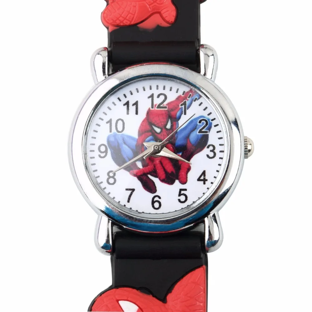 

Sports Chilren Cartoon Spider Shape Watch Fashion Cool 3D Rubber Watches Blue Boy Kid Analog Quartz Wrist Watch Enfant Relogio