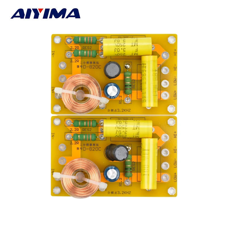 

Aiyima 2pcs New Multi Speaker 2 Unit Audio Frequency Divider 2 Way Crossover Filters 250W