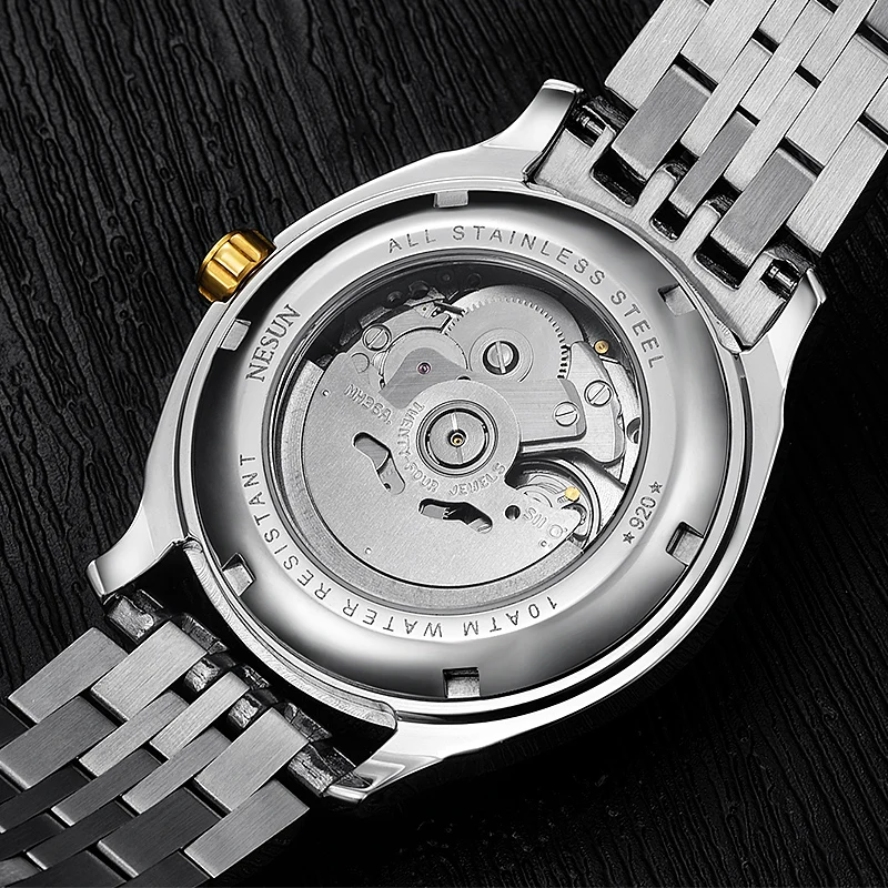  Switzerland Nesun Japan Import NH36A Auto Movement Watch Men Luxury Brand Men's Watches Sapphire Fu