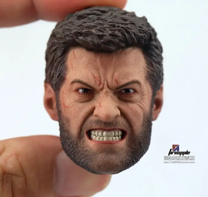 ELEVEN 1//6 Angry Logan Wolverine Head Sculpt Hugh Jackman For 12/" Figure U.S.A.
