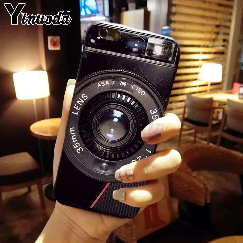 classic retro Black silver vintage camera Design