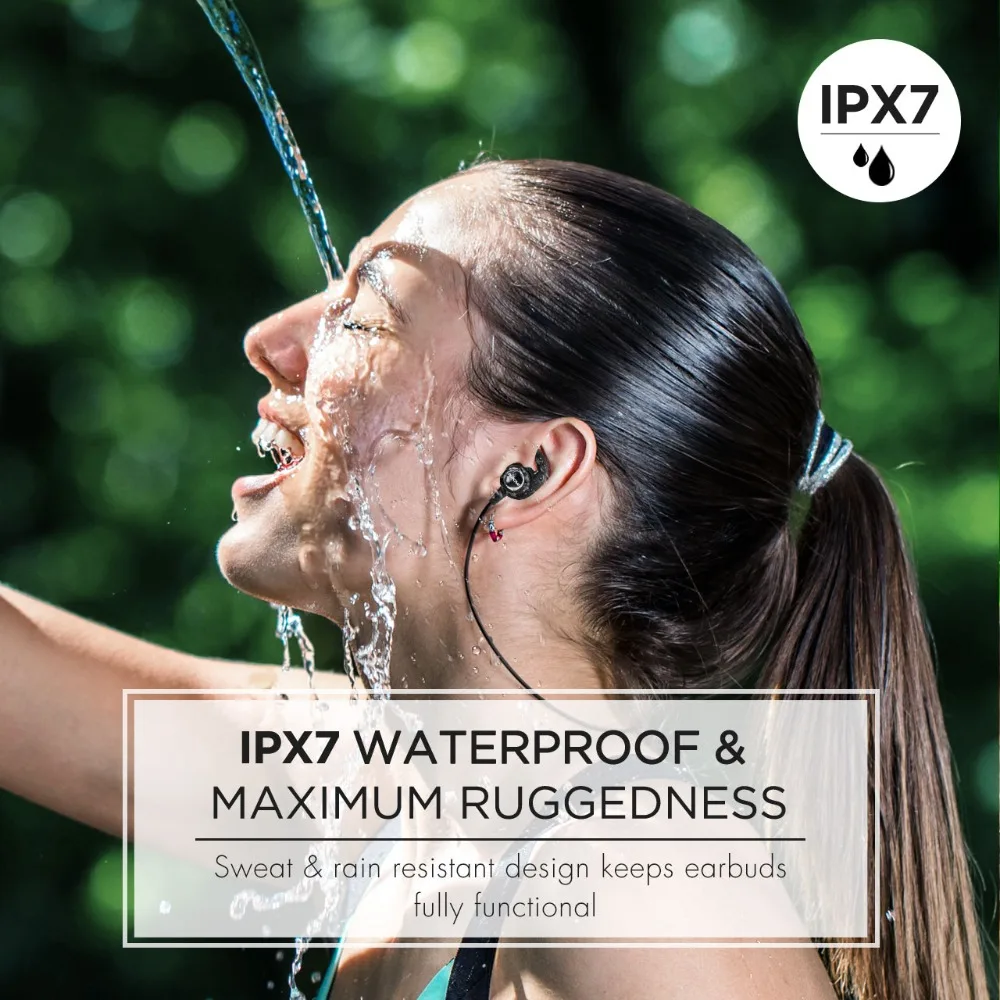 Mpow S11 Bluetooth 5,0 Спортивные Беспроводные наушники IPX7 водонепроницаемые наушники с шумоподавлением с APTX и 9 часами воспроизведения