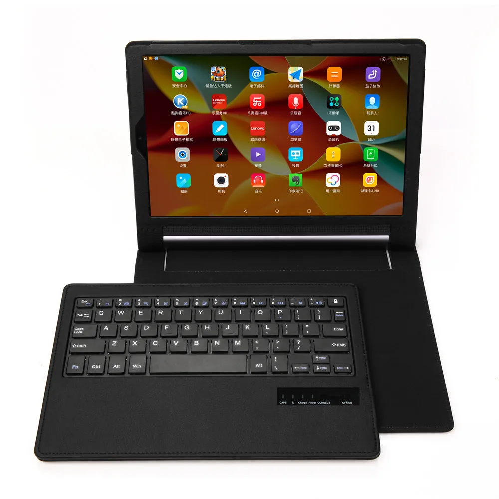 For Lenovo Yoga Tab Tablet 3 10 YT3-X50 X50F X50M X50L 2 in 1 PU Leather Case Stand Cover+Detachable Wireless Bluetooth Keyboard