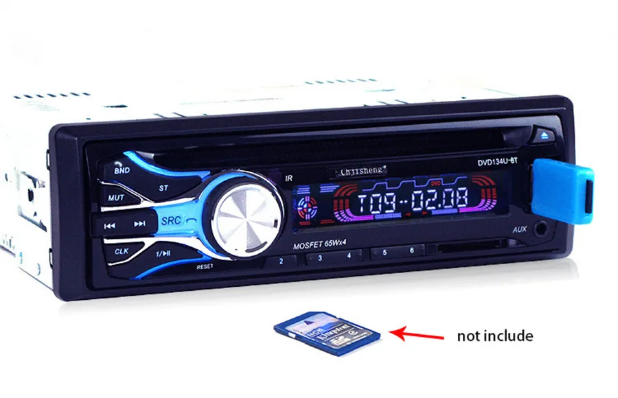 Стерео FM радио MP3 аудио плеер Поддержка Bluetooth телефон Hands-free Bluetooth Музыка Двойной видео Выход Функция 65 вт X 4