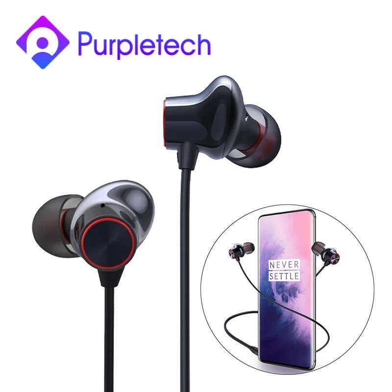 

OnePlus Bullets Wireless 2 Bluetooth Earphone In Ear AptX Hybrid Magnetic Control Google Assistant Fast Charge For Oneplus 7 Pro