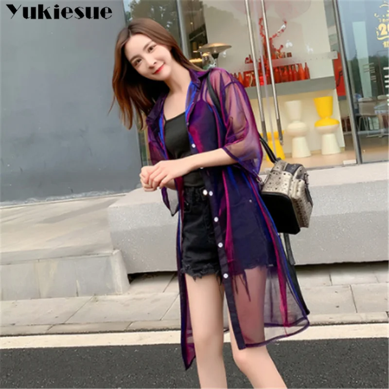 

2019 summer women's shirt blouse for women blusas woman womens tops and blouses mujer lace mesh shirts ladie's top plus size