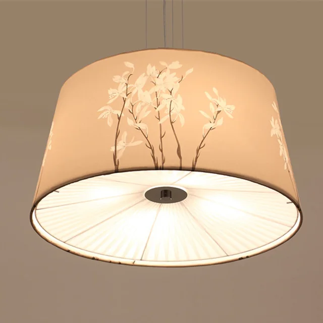 Modem Pendant Lamp Dining Room Fabric Kicthen Cloth Modem Pendant Lamp Dining Room Fabric Kicthen Cloth Shade Light Bedroom Suspension Hanging
