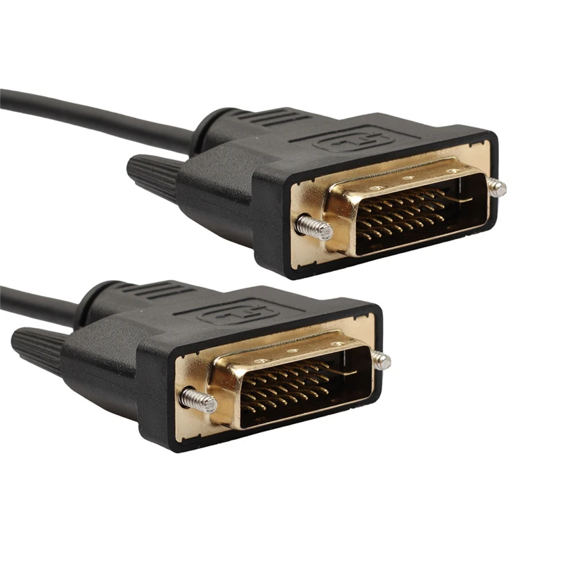 

Link Cable LCD digital Monitor DVI D To DVI-D Gold Male 24+1 Pin 9.9 Gbps Dual Link TV Cable For TFT HDTV PC projector display