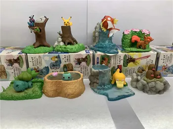 

8pcs/set Anime Pikach Bulbasaur Squirtle Psyduck Magikarp Vulpix PVC Action Figure Collectible Model Toy For Child Birthday Gift