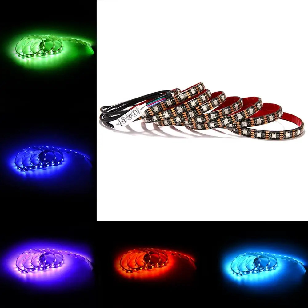 Adeeing цветная (RGB) Светодиодные ленты света Водонепроницаемый 5 V SMD5050 200 см светодиодный гибкий свет прокладки ТВ фонового освещения ночью