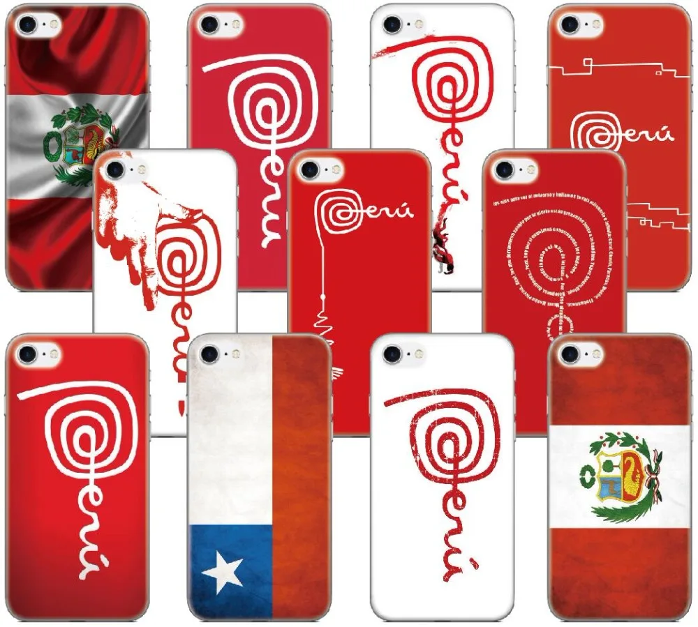 

Marca Peru Chile Flag Cover For For iphone X XR XS MAX 5 5S SE 6 6S 7 8 9 Plus For iPod Touch 5 6 Phone Case Coque Fundas Bumper