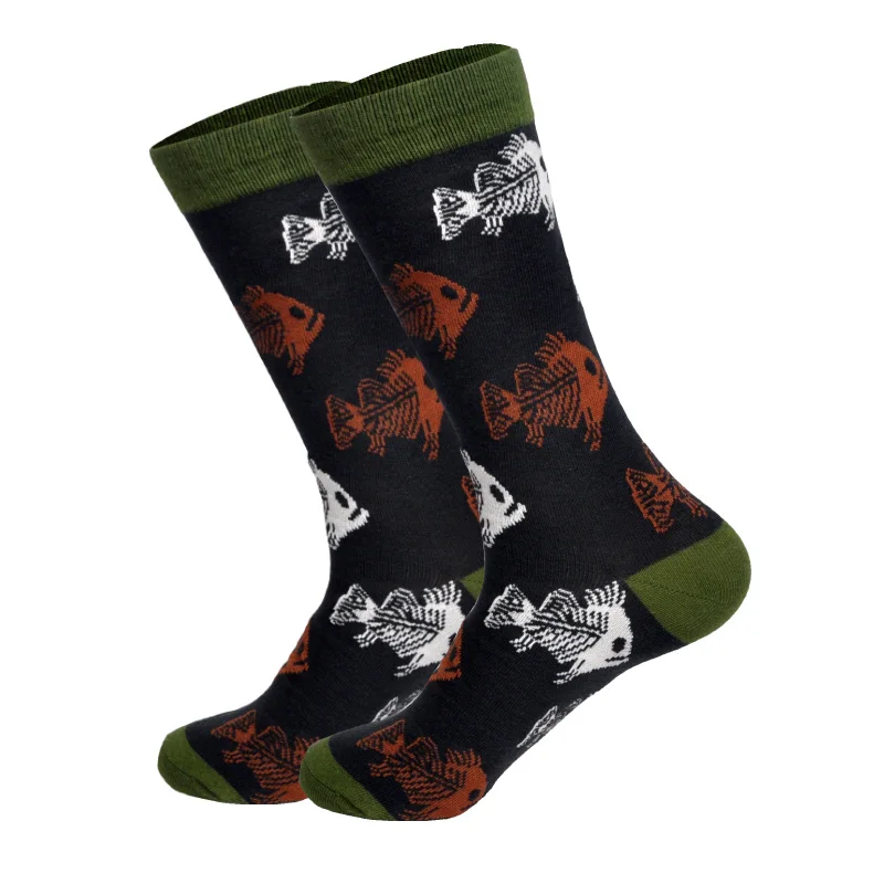 Весна Новая коллекция счастливые мужские носки смешное искусство BritishStyle уличной хип-хоп Животные символов дизайнер экипажа носки подарок
