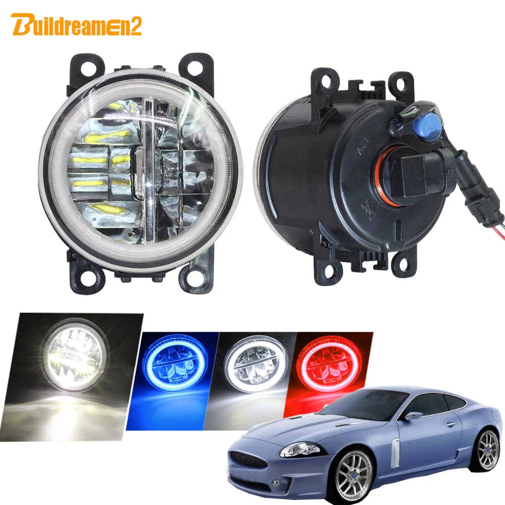 

Buildreamen2 Car Styling H11 4000LM LED Fog Light Kit Angel Eye DRL Daytime Running Light 12V For Jaguar XK _J43_ 2006-2013