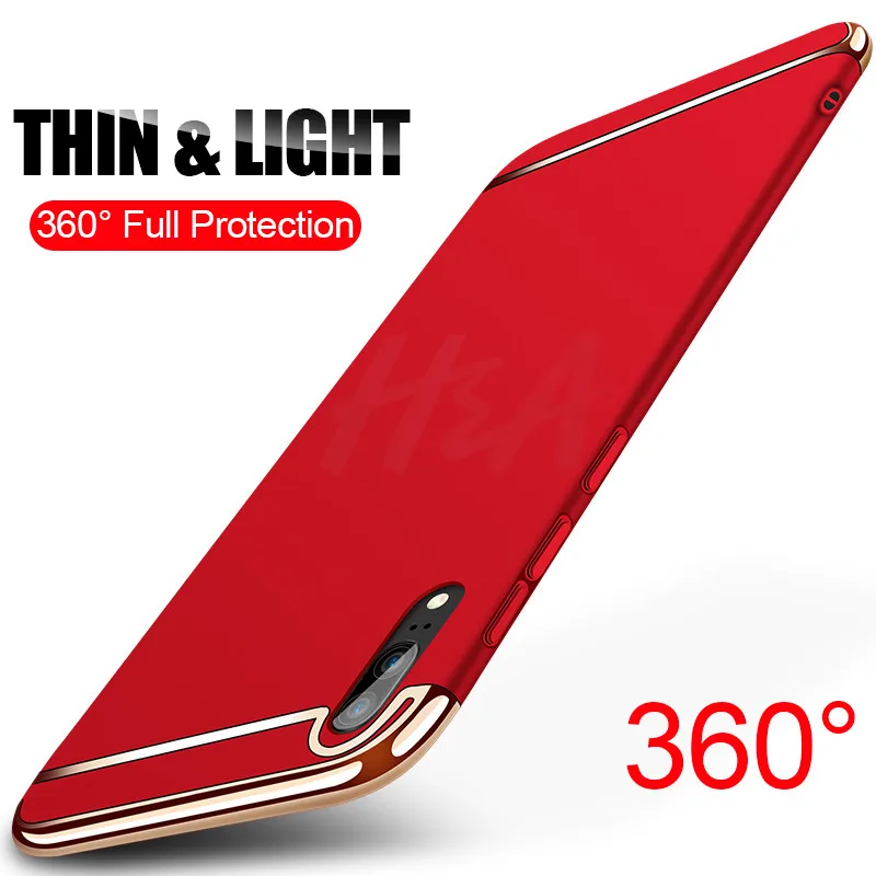 

H&A 360 Luxury Plating Phone Case For Huawei P20 Lite Pro P10 Plus Hard PC Protective Cover For Huawei Honor 9 Lite Cases Capa