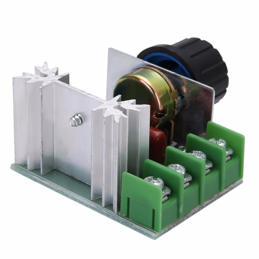 Electronic Voltage Regulator 50-220V 2000W High Power AC Motor Dimmers SCR Controller Knob Switch Speed Control Equipment